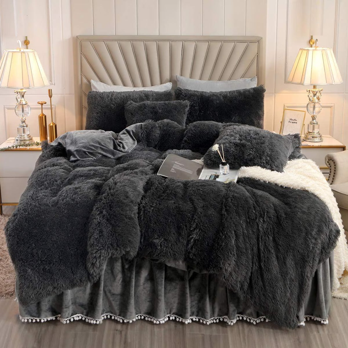 Lenjerie de pat moale și confortabilă Snuggbed - Negru (180x200 cm)