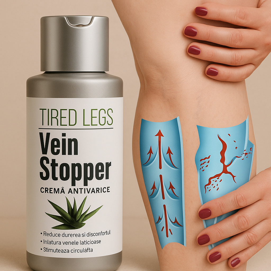 Vein Stopper – cremă antivarice și pentru picioare obosite