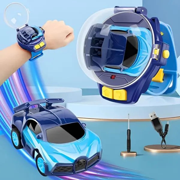 Mașină de jucărie cu control prin intermediul ceasului | ZOOMZI