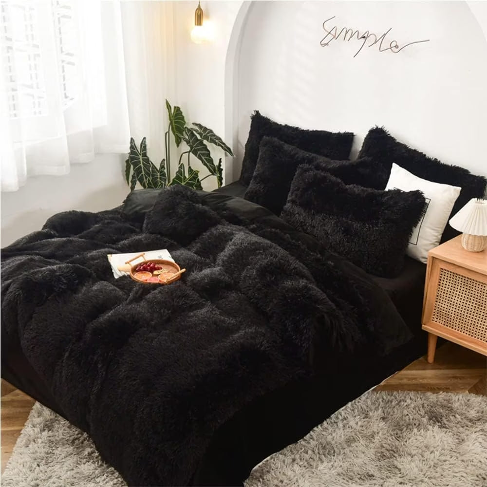 Lenjerie de pat moale și confortabilă Snuggbed - Negru (180x200 cm)